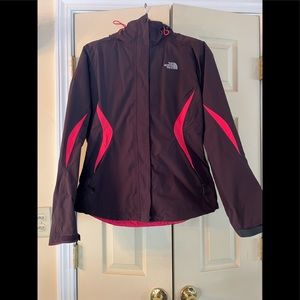 The North Face Shell Jacket M Hood Full Zip Rain Snow